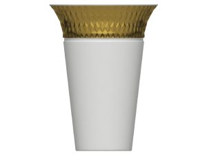 Isvea Cappitone 58.5 cm Sütun Ayaklı Lavabo - Altın/Beyaz